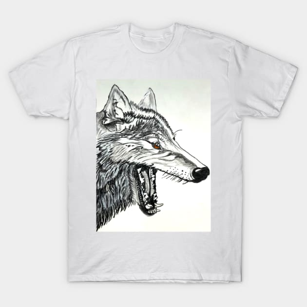 wolf T-Shirt by Graphics7